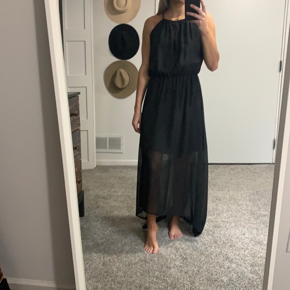 Black maxi dress